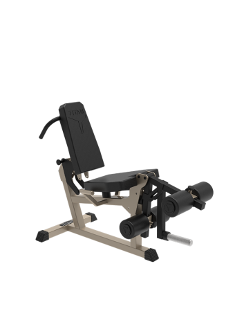 Combined leg curl and extension machine