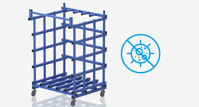 Waterflex Aquafitmat Storage Cart – detail 2