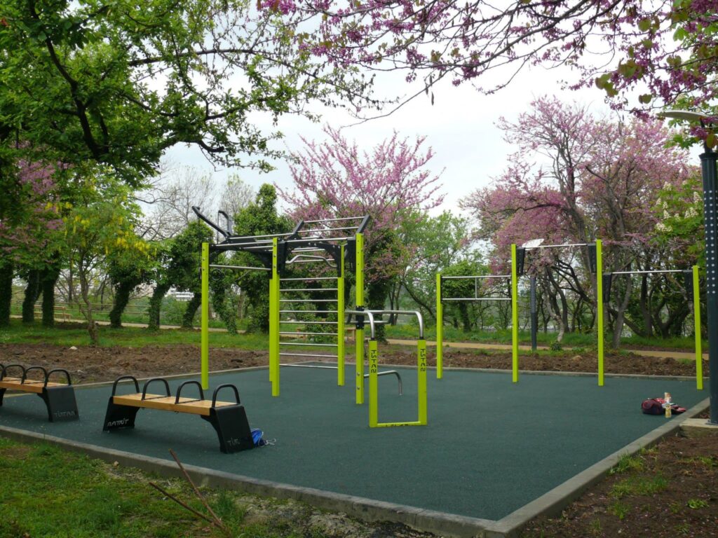 Outdoor fitness station, Bulgaria