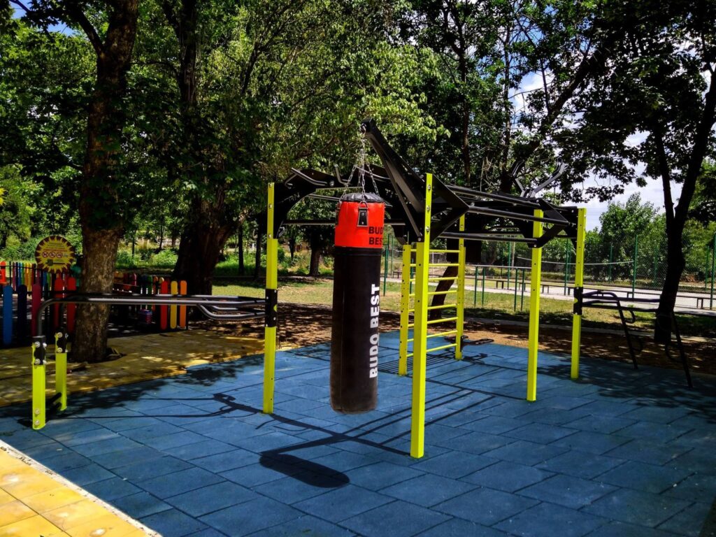 Outdoor fitness station, Bulgaria